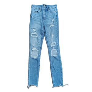 Abercrombie & Fitch 2 / 26 Girls Simone High Rise Skinny Distressed Jeans